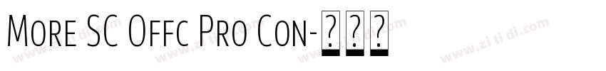 More SC Offc Pro Con字体转换